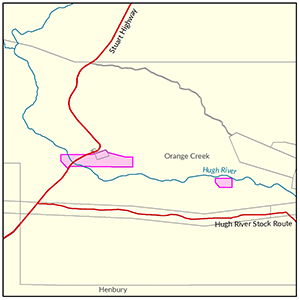 Orange Creek locality map