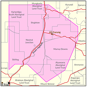Western Davenport locality map