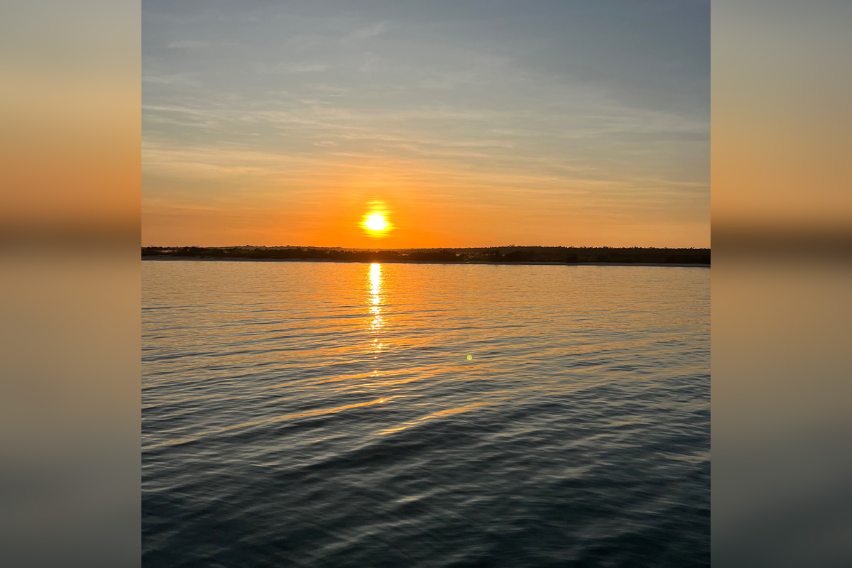 Sunrise at Vanderlin Island.