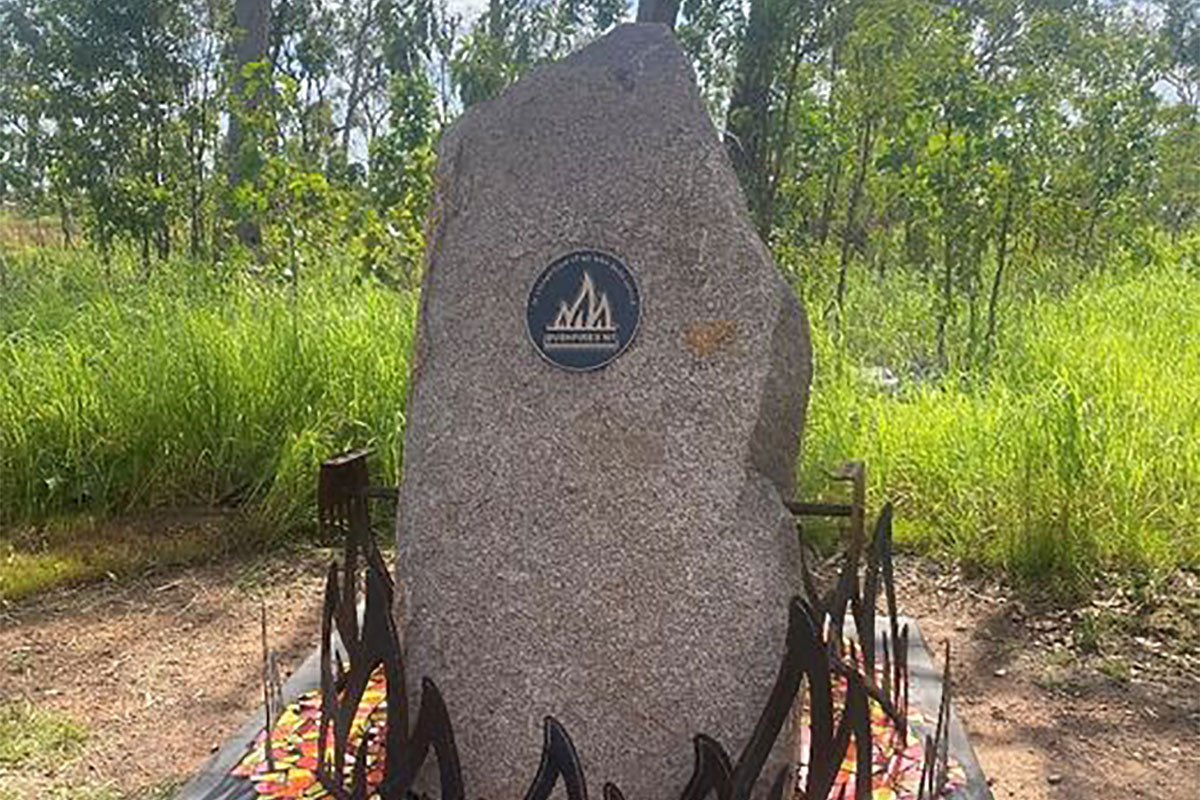Bushfires NT Rock of Recognition and Remembrance