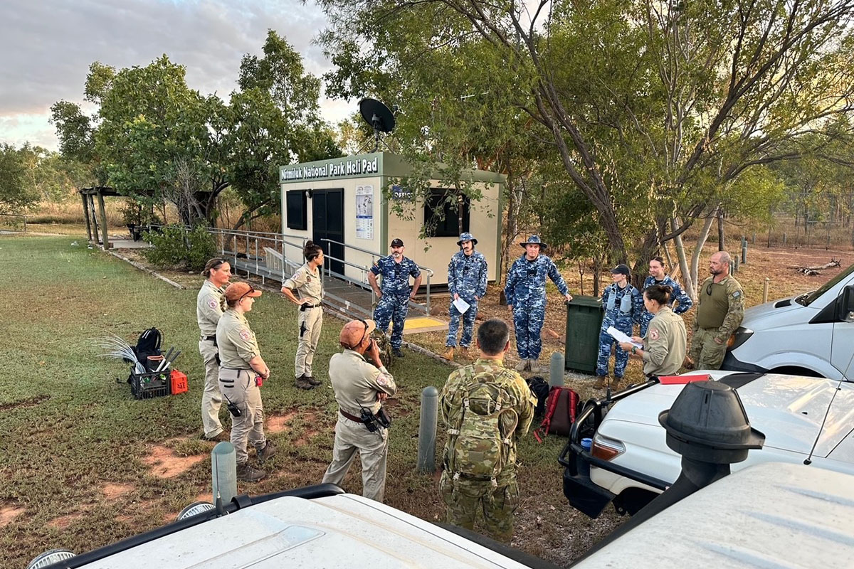 NT Parks and Wildlife and Australian Defence Force join forces to prepare the Jatbula Trail and Southern Walks for opening