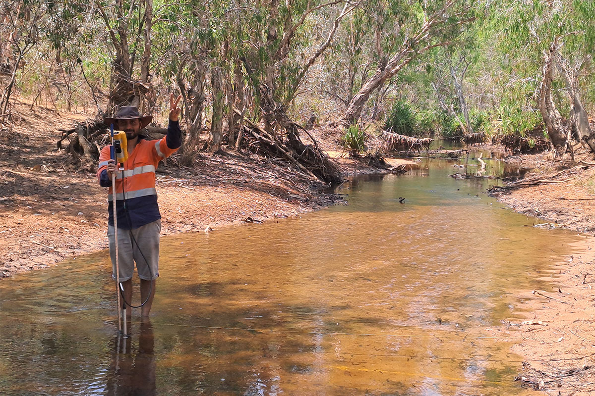 water level gauging in the Katherine region