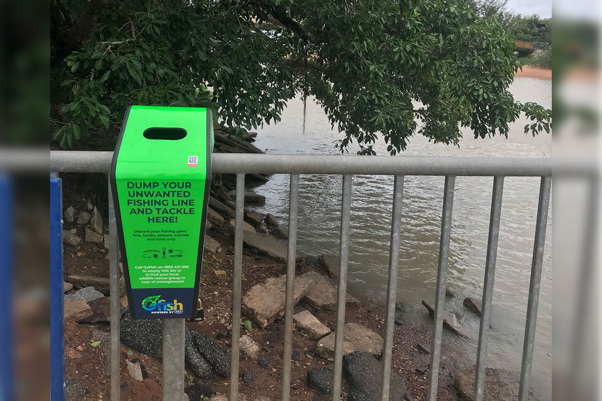 Tangle bin in Casuarina Coastal Reserve.